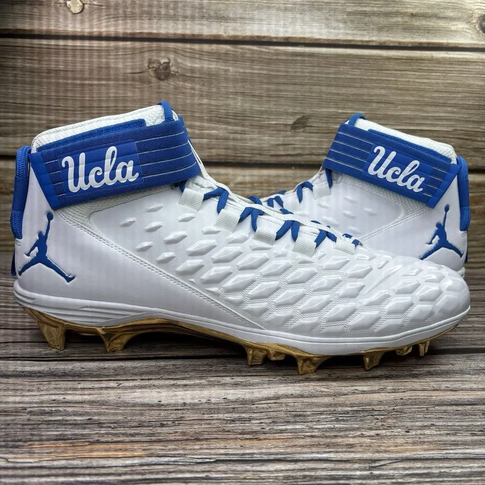 Size 18 Nike Jordan UCLA Bruins Force Savage ELT 2 SMU P White/Blue CV1663-106